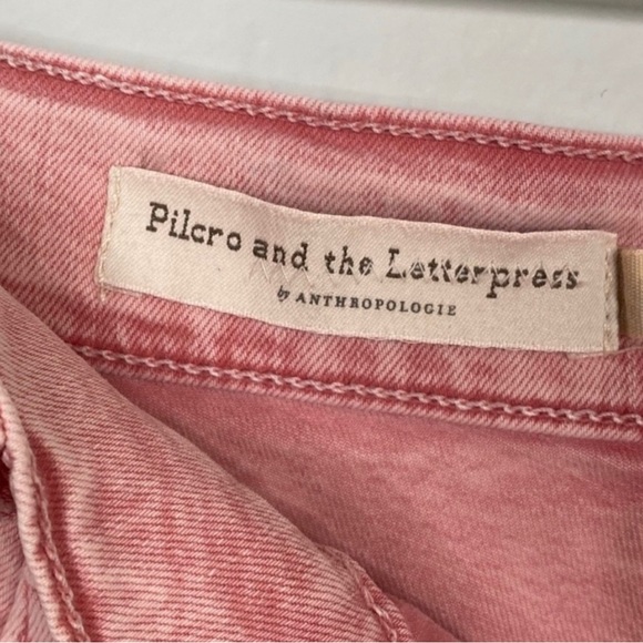 NWT Anthropologie Pilcro And The Letterpress Pink High Waist Jeans size 29 or 30 - Picture 12 of 14